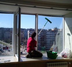Мытье окон в однокомнатной квартире Бокситогорск